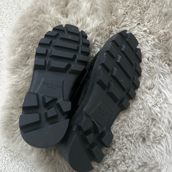 Rag & Bone Black Patent Loafers - Picture 4 of 4